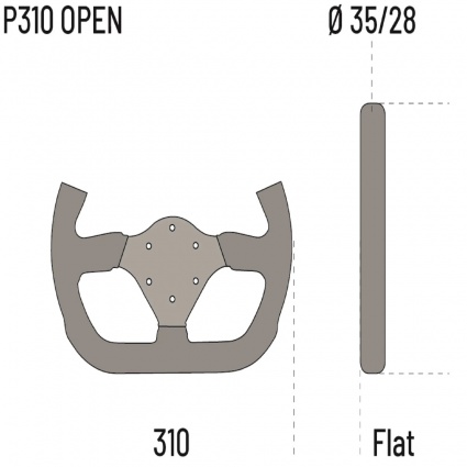 Sparco P310 Open Steering Wheel