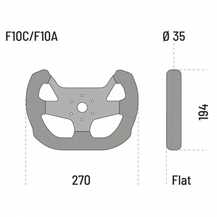 Sparco Volante F-10C Carbon Steering Wheel