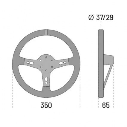 Sparco Targa 350 Steering Wheel