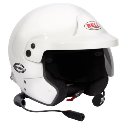 Bell Mag-10 Rally Sport Helmet - White - (HANS)