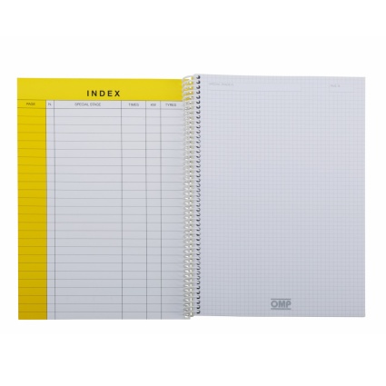 OMP Co-Drivers A4 Pace Note Pad