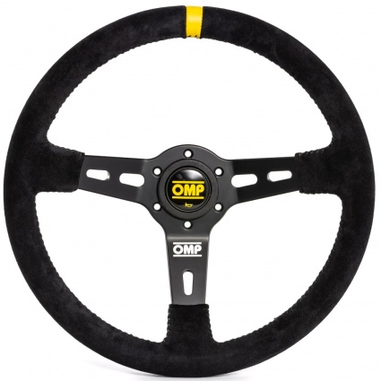 OMP RS Steering Wheel Black Suede