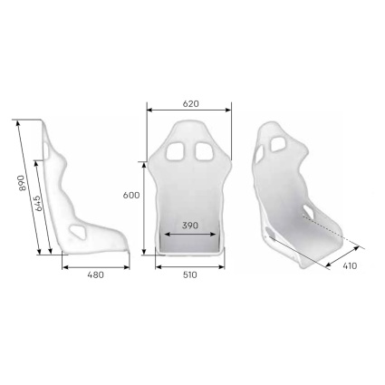 OMP WRC / WRC XL GRP Composite Seat