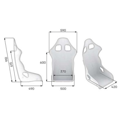 OMP ARS GRP Composite Seat