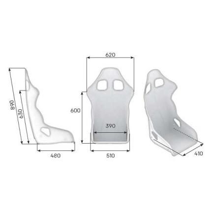 OMP First R GRP Composite Seat