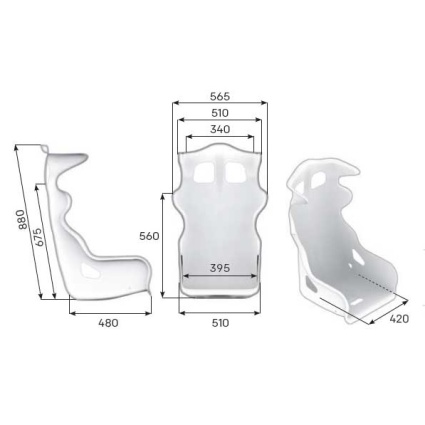 OMP RS-PT 2 GRP Composite Seat