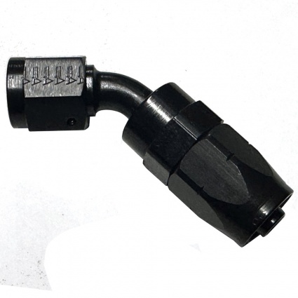 Aeroquip 45˚ Swept Aluminium Swivel Fittings Classic Black