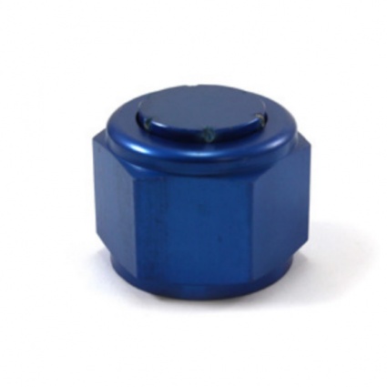 Aluminium Blanking cap -6JIC Aeroquip Blue