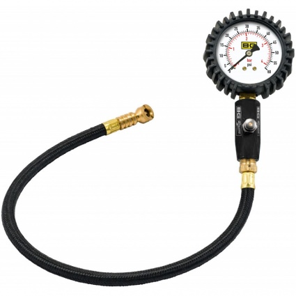 B-G 2.5 Inch Tyre Pressure Gauge  0-60 Psi / 0-4 Ba