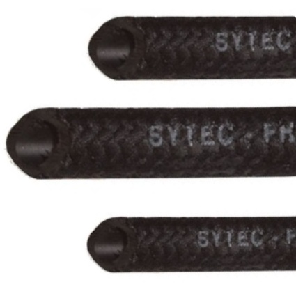 Black Cotton Braided Nitrile Rubber Fuel Hose