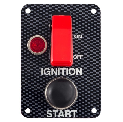 Grayston Ignition Starter Switch Panel Carbon