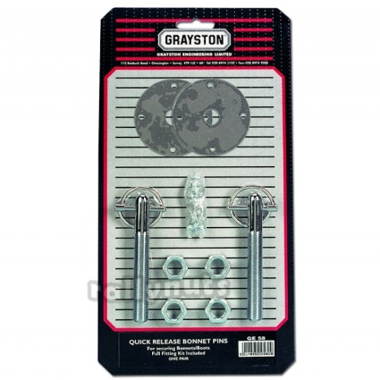 Grayston Quick Release Bonnet Pins