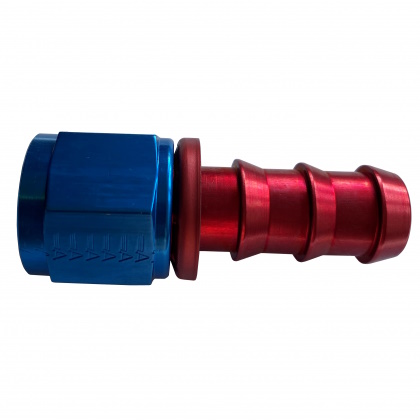 -10JIC for 5/8'' hose, red/blue anodized-Aeroquip aluminium