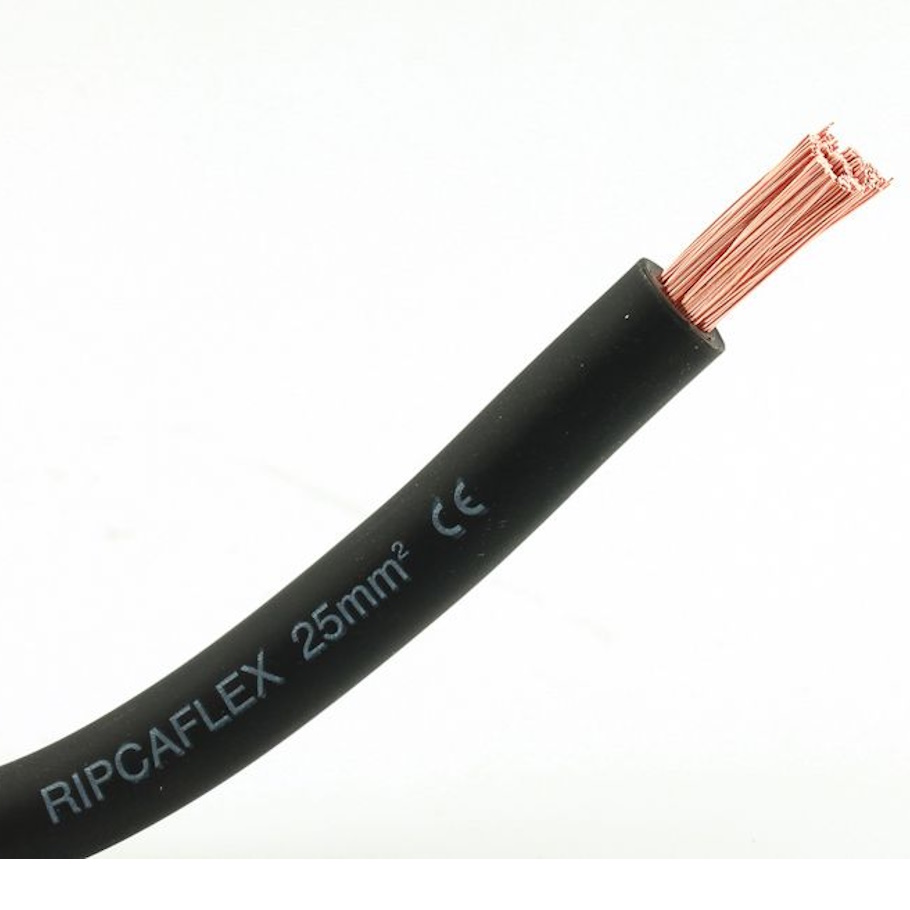 25mm Flexible Battery Cable Black