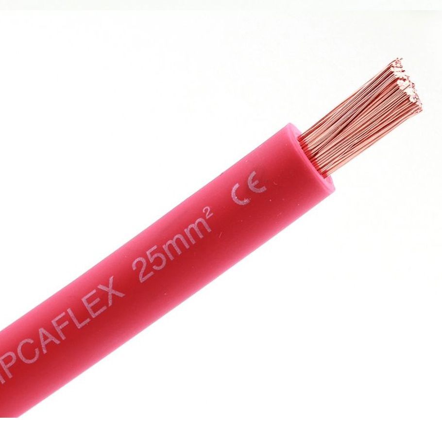 25mm Flexible Battery Cable Red