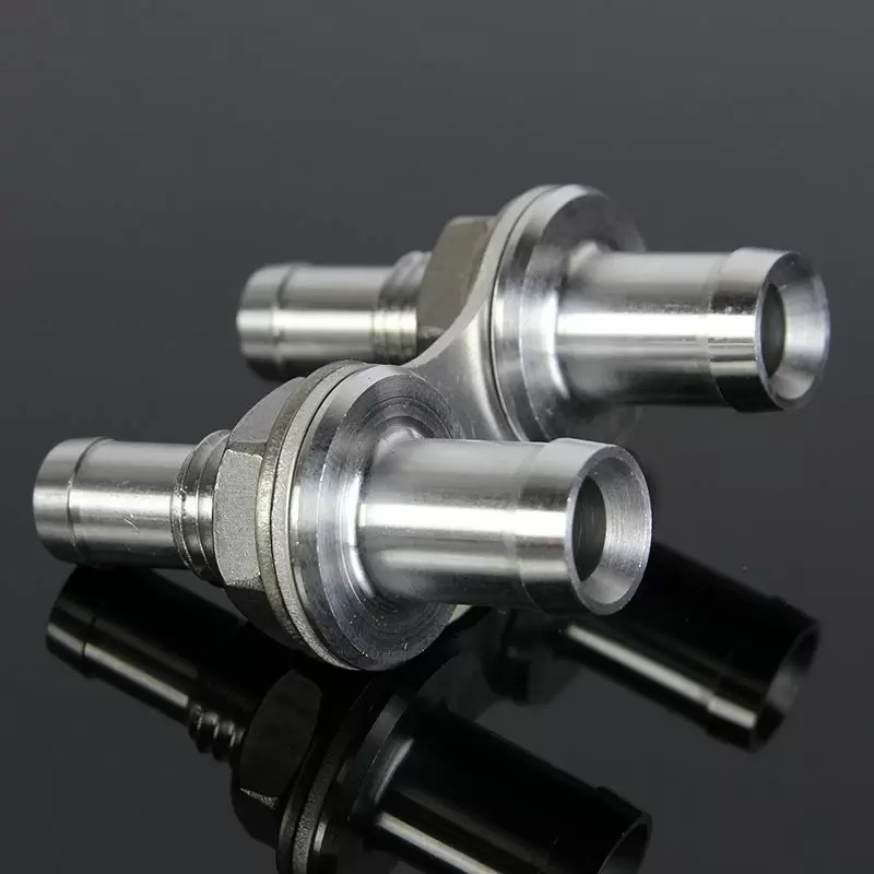 T7 Twin 1/2'' to 5/8'' Push-On Male-Male Bulkhead Adaptor