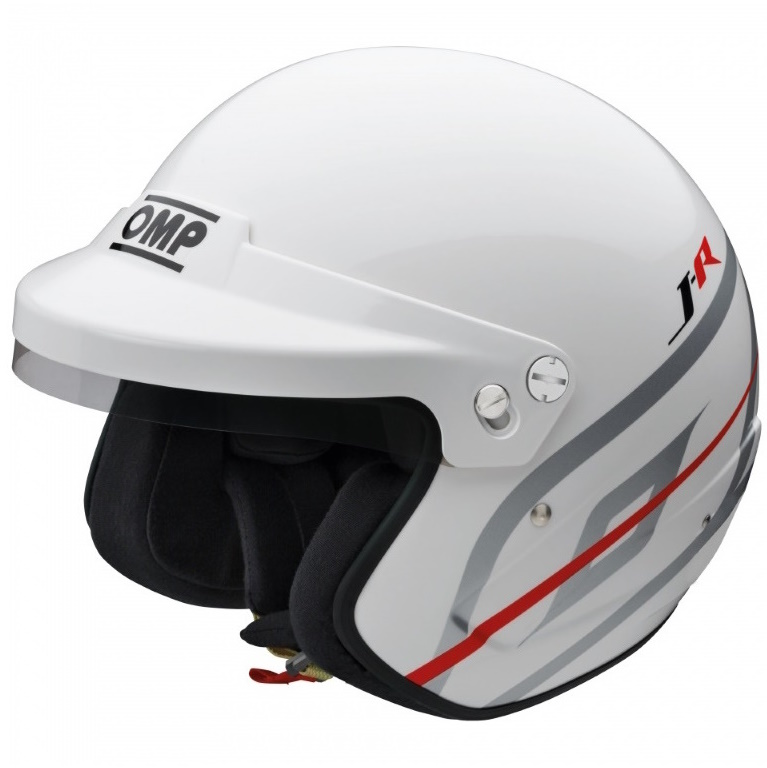 OMP J-R  Open Face Helmet White