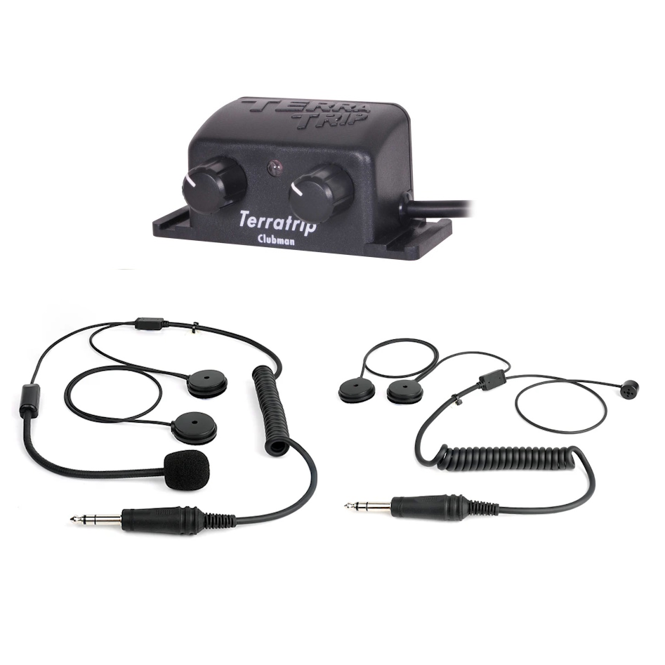 Terraphone Clubman Intercom Kit - 1 Pro Open 1 Pro Full Face Headset