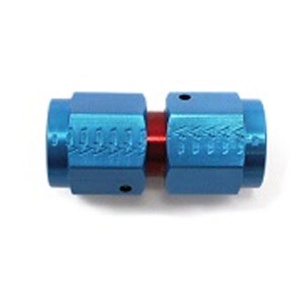 Aeroquip Female to Female Straight Adaptor Blue