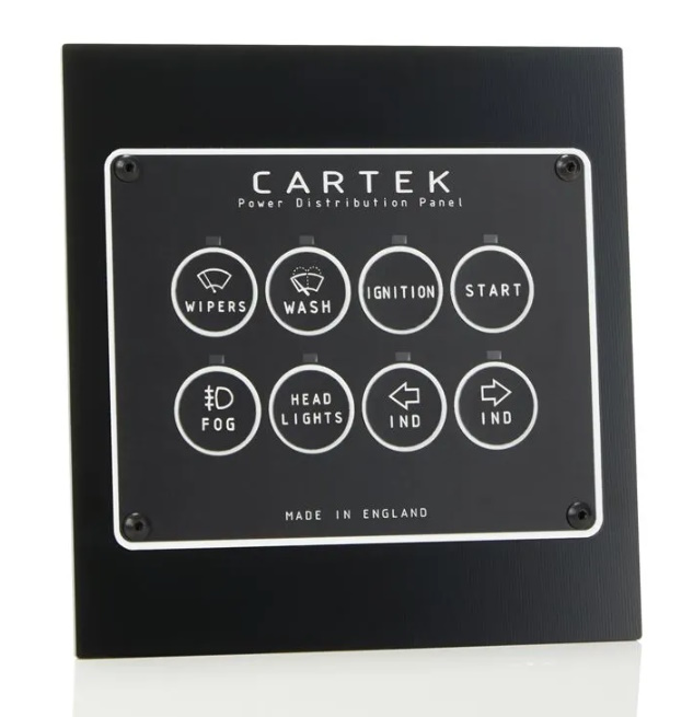 Cartek 8 Channel Power Distribution Panel Retro Edition