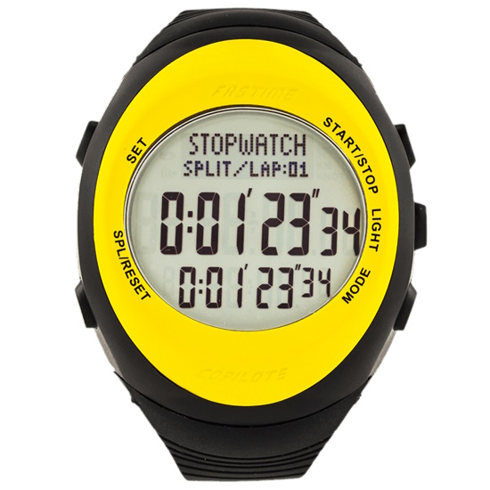 Fastime Copilote Rally Watch Yellow Bezel