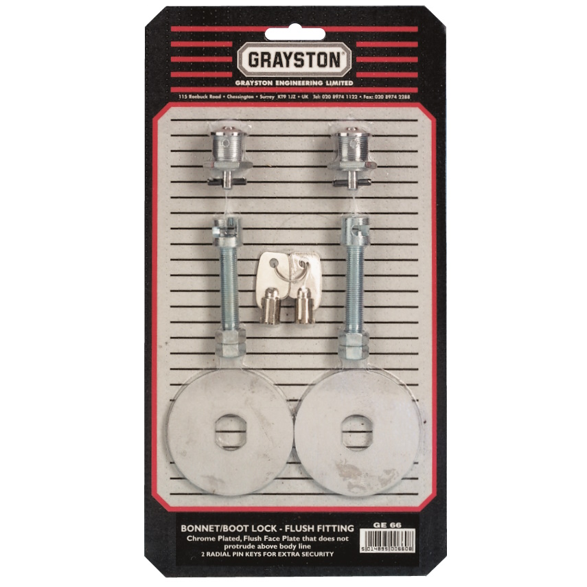 Grayston Bonnet Locks Flush Fit Kit