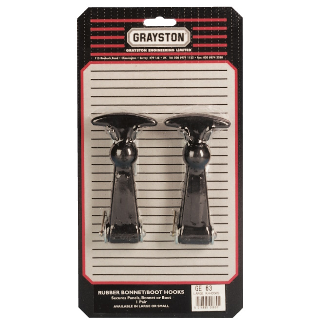 Grayston Rubber Bonnet Hooks