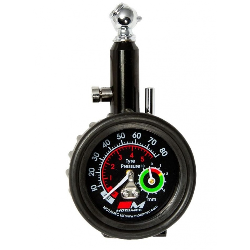 Motamec 0-80psi Tyre Pressure Gauge