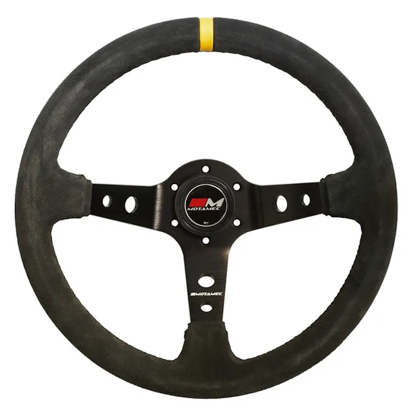 Motamec Deep Dish Suede Rally Steering Wheel 350mm