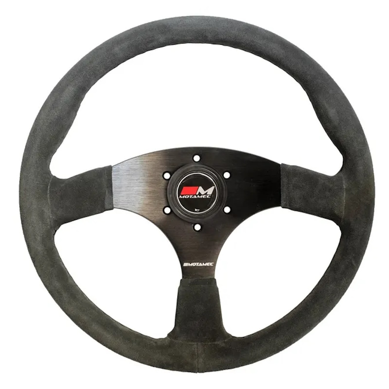 Motamec Flat Dish Steering wheel 350mm - Grey