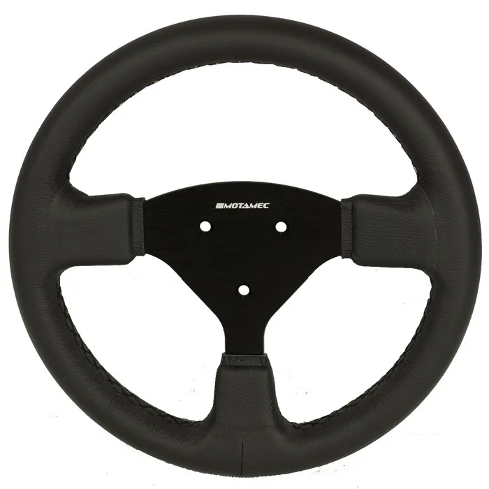 Motamec Formula Race Steering Wheel Small Flat 270mm - Black