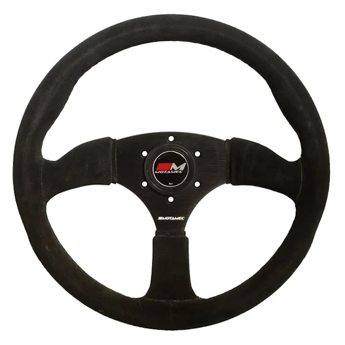 Motamec Semi Dish Steering Wheel 350mm - Black