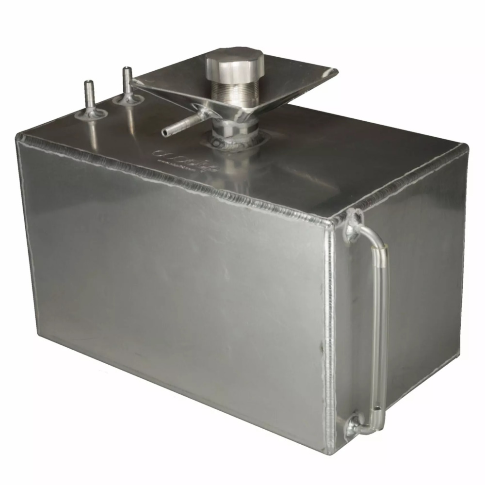 OBP 3 Gallon Square Aluminium Foam Filled Fuel Tank with Splash Bowl