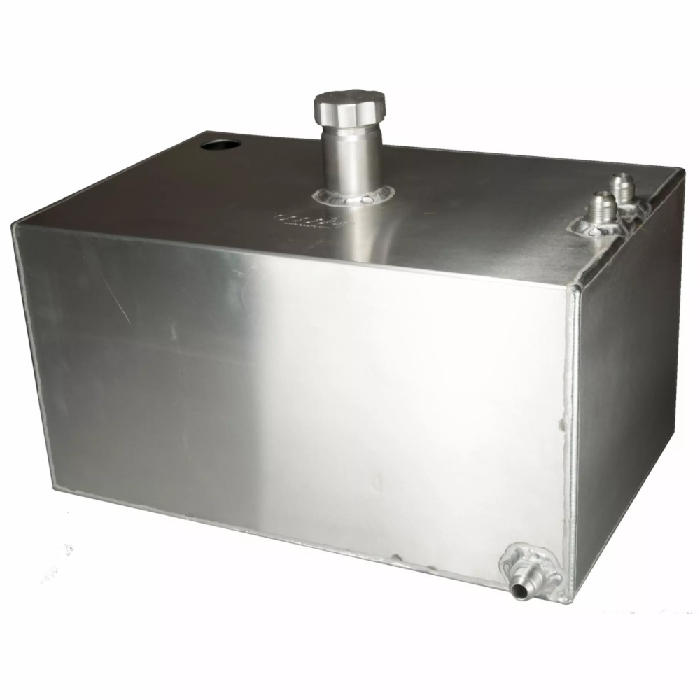 OBP 6 Gallon Square Aluminium JIC Fuel Tank with Sender Hole