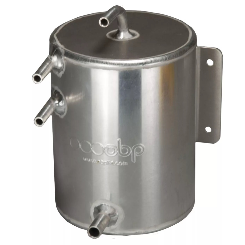 OBP Bulkhead Mount 2 Litre Fuel Swirl Pot with JIC Fittings