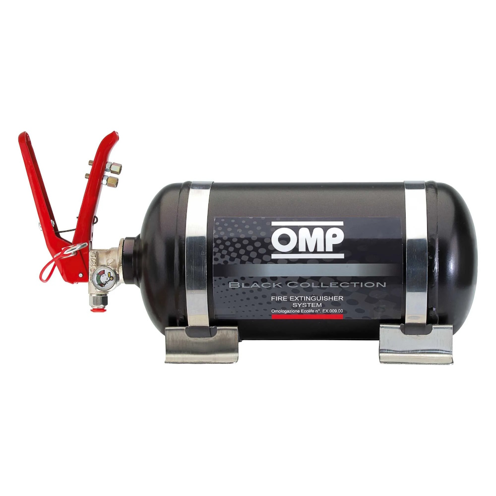 OMP Black Collection Mechanical Fire Extinguisher System 4.25 Litre