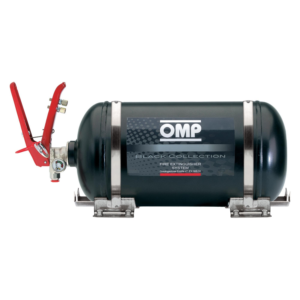 OMP Black Collection Mechanical Fire Extinguisher System 4.25 Litre