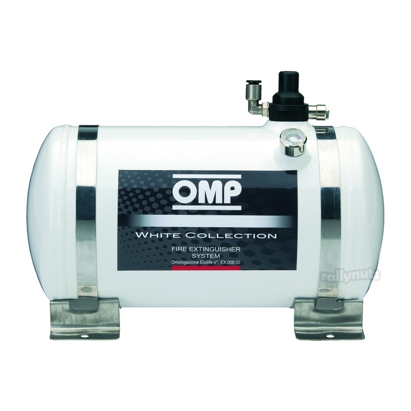 OMP White Collection Electrical Fire Extinguisher System 4.25 Litre