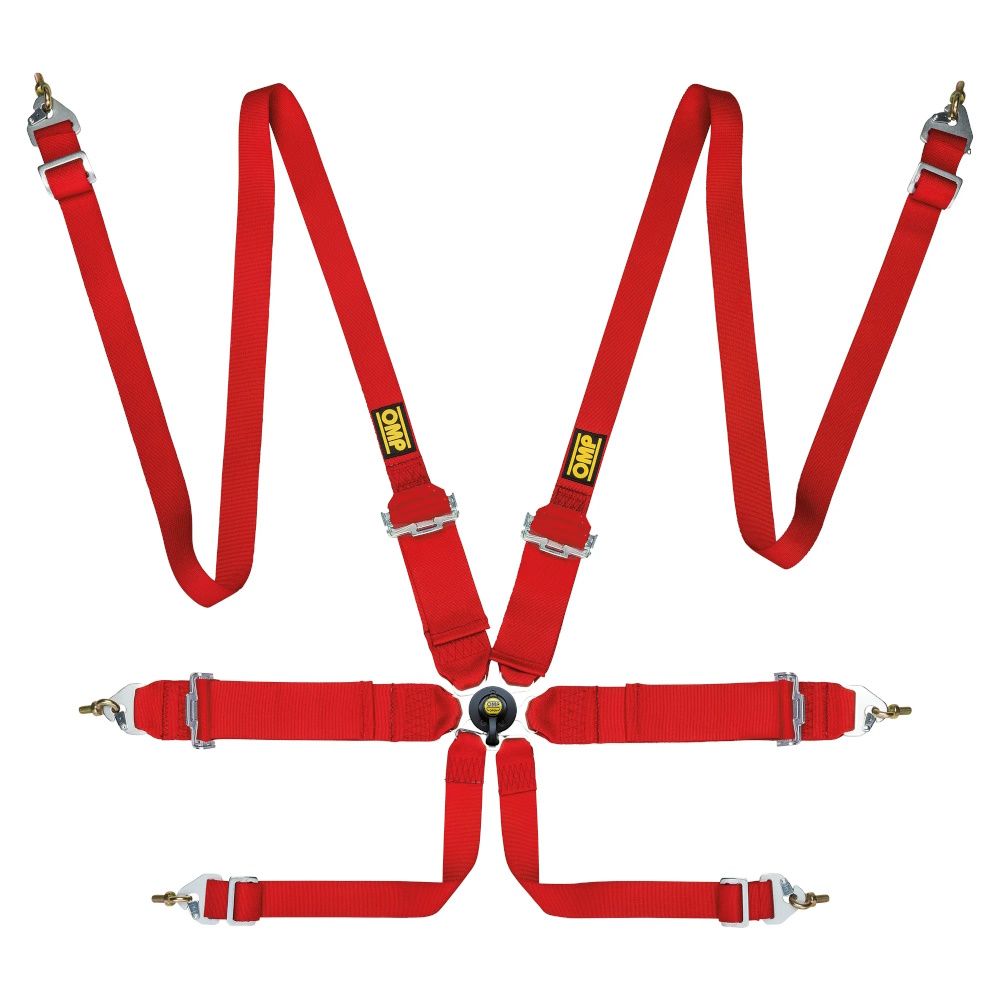 OMP First Saloon 3'' + 2'' 6 Point Harness