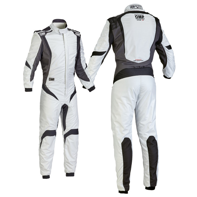 OMP One S1 Race Suit Silver/Black/Anthracite