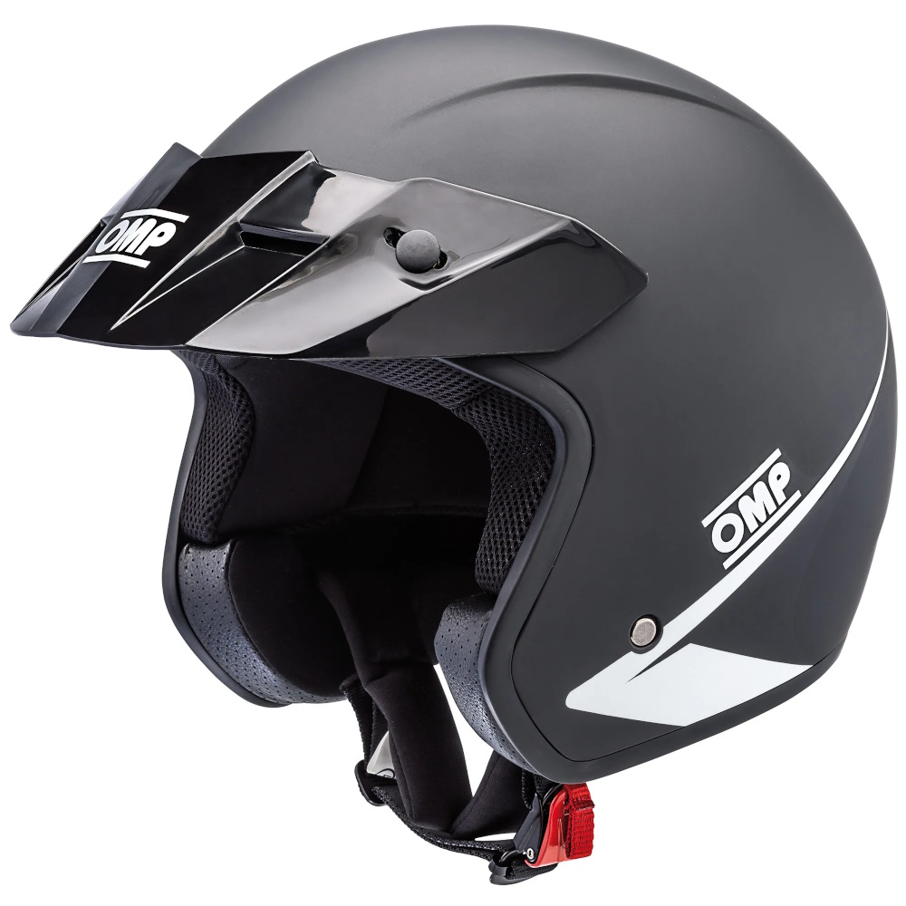 OMP Star Open Face Helmet Matte Black