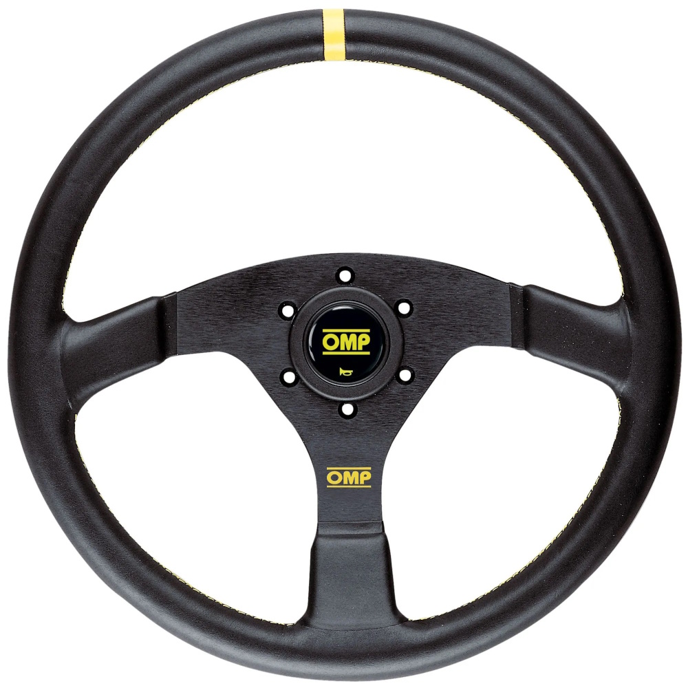 OMP Velocita Steering Wheel 350mm Black Leather