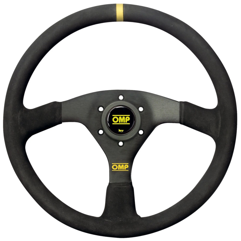 OMP Velocita Steering Wheel 380mm Black Suede