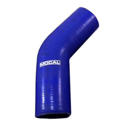 Mocal Silicon Hoses 45 Degree Hose in Blue