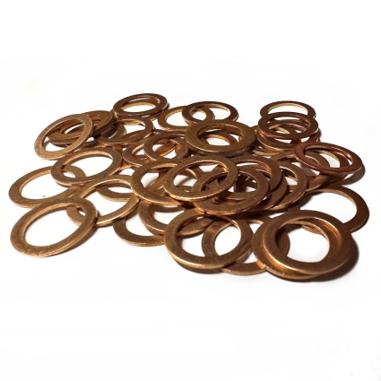 Moquip 9/16 & M14 Solid Copper Sealing Washer