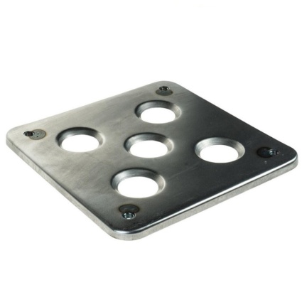 Motamec Dry Sump Oil Tank Base - Fabricated Steel Weld In Mount Platform Plate