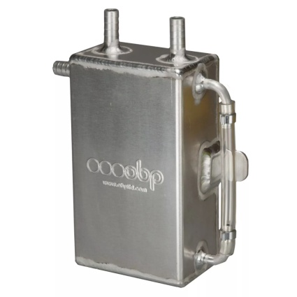 OBP 1 Litre Square Bulkhead Mounted Oil Catch Tank