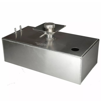 OBP 8 Gallon Square Aluminium JIC Fuel Tank with Splash Bowl & Sender Hole