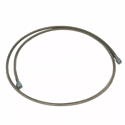 OBP 530mm St/St Braided Reservoir Feed Pipe with Banjo Bolt Kit