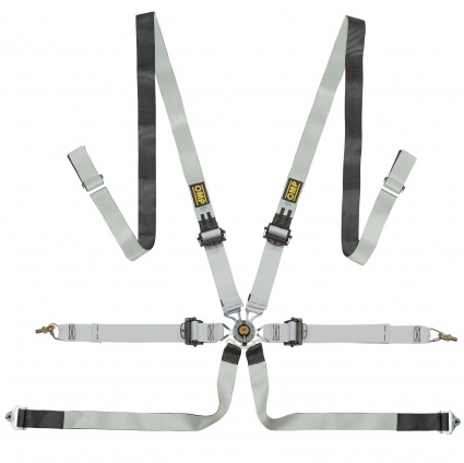 OMP 0102 HSL - Saloon Pull Down Dyneema 6 Point Harness